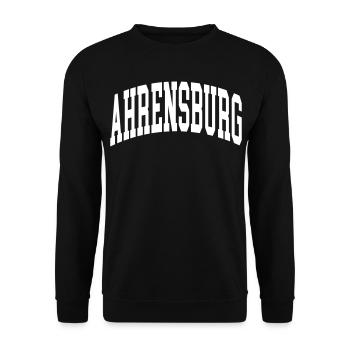 Ahrensburg - Sweat-shirt Unisexe - noir - Devant - Alina (178cm) & Michal (187cm)