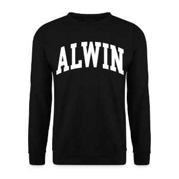 Alwin - Unisex Sweatshirt - black - Front - Alina (178cm) & Michal (187cm)