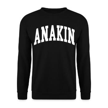 Anakin - Sweat-shirt Unisexe - noir - Devant - Alina (178cm) & Michal (187cm)