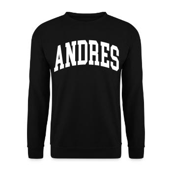 Andres - Sweat-shirt Unisexe - noir - Devant - Alina (178cm) & Michal (187cm)