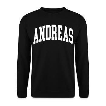 Andreas - Unisex Sweatshirt - black - Front - Alina (178cm) & Michal (187cm)