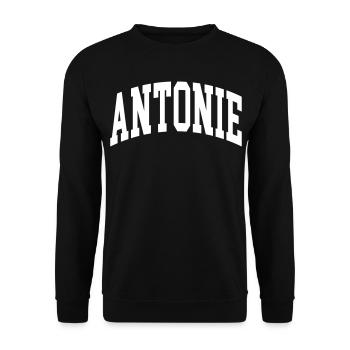 Antonie - Sweat-shirt Unisexe - noir - Devant - Alina (178cm) & Michal (187cm)