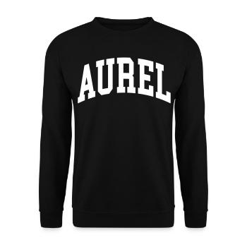Aurel - Sweat-shirt Unisexe - noir - Devant - Alina (178cm) & Michal (187cm)