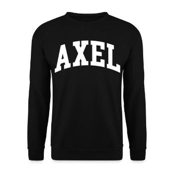 Axel - Unisex Pullover - Schwarz - Vorne - Alina (178cm) & Michal (187cm)