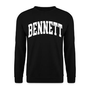 Bennett - Unisex Sweatshirt - black - Front - Alina (178cm) & Michal (187cm)