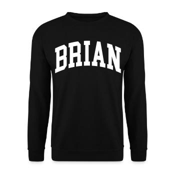 Brian - Sweat-shirt Unisexe - noir - Devant - Alina (178cm) & Michal (187cm)