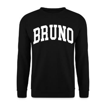 Bruno - Unisex Pullover - Schwarz - Vorne - Alina (178cm) & Michal (187cm)