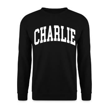 Charlie - Unisex Sweatshirt - black - Front - Alina (178cm) & Michal (187cm)