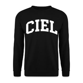 Ciel - Sweat-shirt Unisexe - noir - Devant - Alina (178cm) & Michal (187cm)