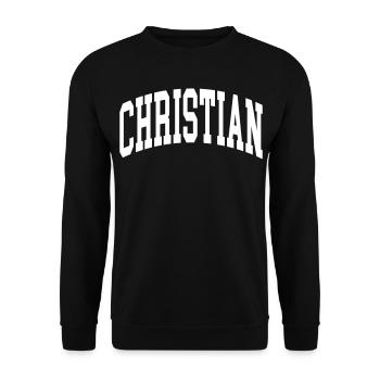 Christian - Unisex Pullover - Schwarz - Vorne - Alina (178cm) & Michal (187cm)