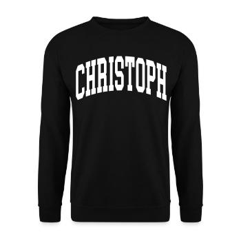 Christoph - Unisex Pullover - Schwarz - Vorne - Alina (178cm) & Michal (187cm)