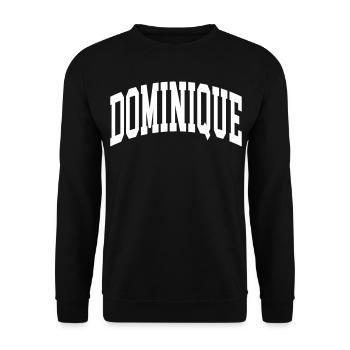 Dominique - Sweat-shirt Unisexe - noir - Devant - Alina (178cm) & Michal (187cm)