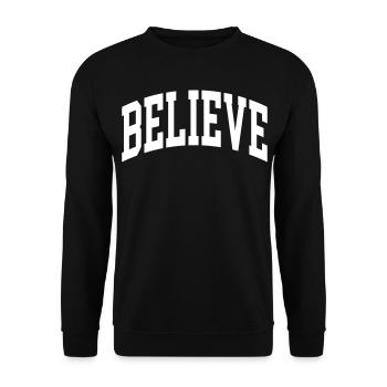 Croire - Sweat-shirt Unisexe - noir - Devant - Alina (178cm) & Michal (187cm)