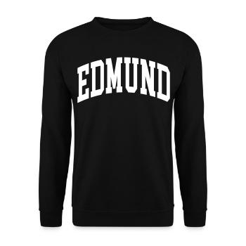 Edmund - Sweat-shirt Unisexe - noir - Devant - Alina (178cm) & Michal (187cm)