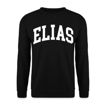 Elias - Unisex Sweatshirt - black - Front - Alina (178cm) & Michal (187cm)