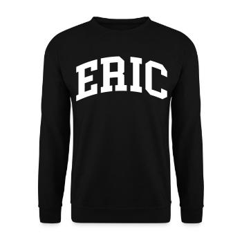 Eric - Unisex Pullover - Schwarz - Vorne - Alina (178cm) & Michal (187cm)