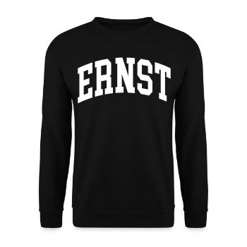 Serious - Unisex Sweatshirt - black - Front - Alina (178cm) & Michal (187cm)