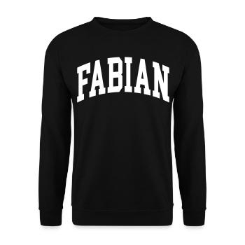 Fabian - Unisex Sweatshirt - black - Front - Alina (178cm) & Michal (187cm)