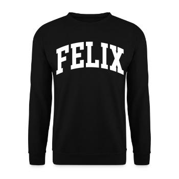 Felix - Unisex Sweatshirt - black - Front - Alina (178cm) & Michal (187cm)