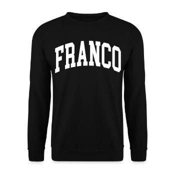 Franco - Sweat-shirt Unisexe - noir - Devant - Alina (178cm) & Michal (187cm)