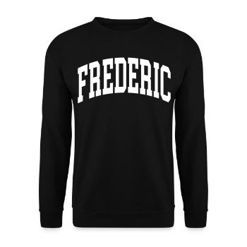 Frederic - Sweat-shirt Unisexe - noir - Devant - Alina (178cm) & Michal (187cm)