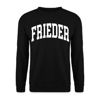 Frieder - Unisex Sweatshirt - black - Front - Alina (178cm) & Michal (187cm)