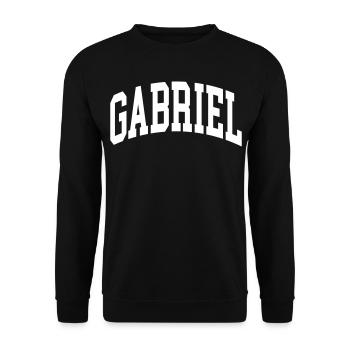 Gabriel - Unisex Sweatshirt - black - Front - Alina (178cm) & Michal (187cm)