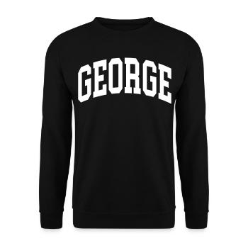 George - Unisex Sweatshirt - black - Front - Alina (178cm) & Michal (187cm)