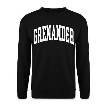 Grenander (en anglais seulement) - Sweat-shirt Unisexe - noir - Devant - Alina (178cm) & Michal (187cm)