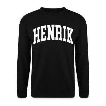 Henrik - Unisex Pullover - Schwarz - Vorne - Alina (178cm) & Michal (187cm)