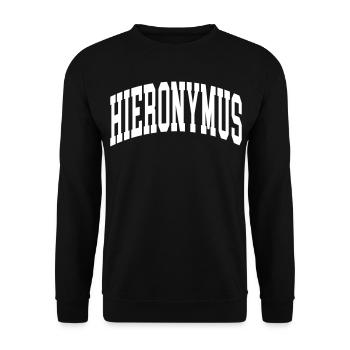 Hieronymus - Sweat-shirt Unisexe - noir - Devant - Alina (178cm) & Michal (187cm)