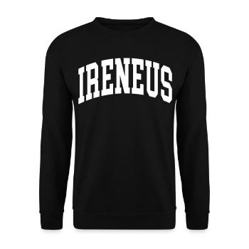 Irénée - Sweat-shirt Unisexe - noir - Devant - Alina (178cm) & Michal (187cm)