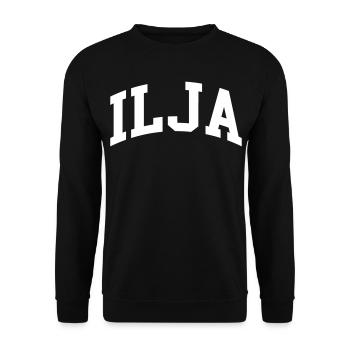 Ilya - Unisex Sweatshirt - black - Front - Alina (178cm) & Michal (187cm)