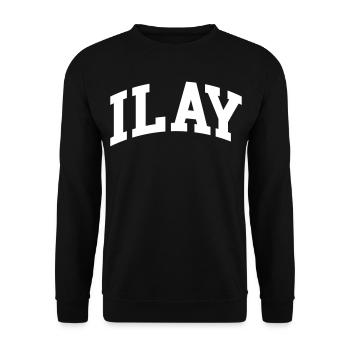 Ilay (en anglais seulement) - Sweat-shirt Unisexe - noir - Devant - Alina (178cm) & Michal (187cm)