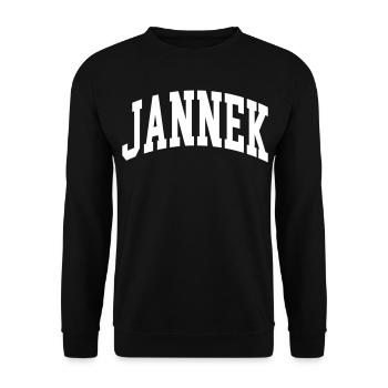 Jannek - Sweat-shirt Unisexe - noir - Devant - Alina (178cm) & Michal (187cm)