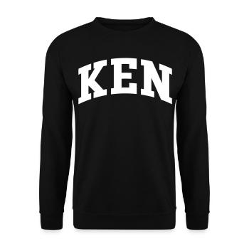 Ken - Unisex Pullover - Schwarz - Vorne - Alina (178cm) & Michal (187cm)