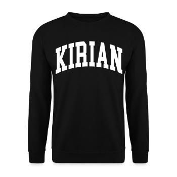 Kirian (en anglais seulement) - Sweat-shirt Unisexe - noir - Devant - Alina (178cm) & Michal (187cm)