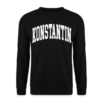 Konstantin - Unisex Sweatshirt - black - Front - Alina (178cm) & Michal (187cm)
