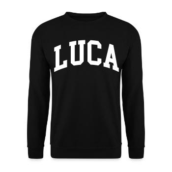 Luca - Unisex Sweatshirt - black - Front - Alina (178cm) & Michal (187cm)