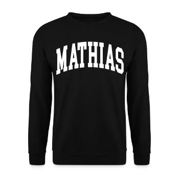 Mathias - Unisex Pullover - Schwarz - Vorne - Alina (178cm) & Michal (187cm)