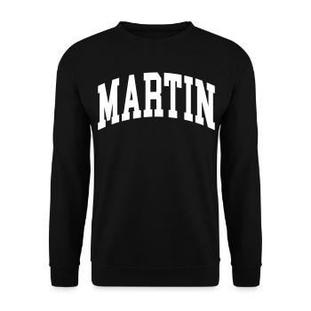 Martin - Unisex Pullover - Schwarz - Vorne - Alina (178cm) & Michal (187cm)