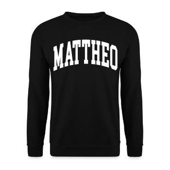Matthew - Sweat-shirt Unisexe - noir - Devant - Alina (178cm) & Michal (187cm)