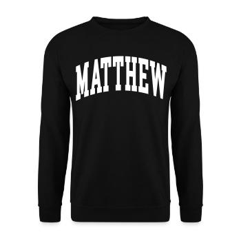 Matthew - Sweat-shirt Unisexe - noir - Devant - Alina (178cm) & Michal (187cm)