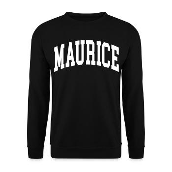 Maurice - Unisex Sweatshirt - black - Front - Alina (178cm) & Michal (187cm)
