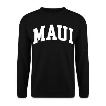Maui - Unisex Pullover - Schwarz - Vorne - Alina (178cm) & Michal (187cm)