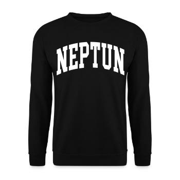 Neptune - Unisex Sweatshirt - black - Front - Alina (178cm) & Michal (187cm)