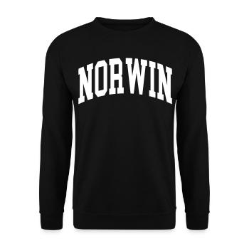 Norwin (en anglais seulement) - Sweat-shirt Unisexe - noir - Devant - Alina (178cm) & Michal (187cm)