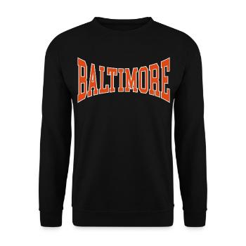 Baltimore - Sweat-shirt Unisexe - noir - Devant - Alina (178cm) & Michal (187cm)
