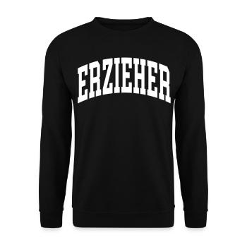 Erzieher - Unisex Pullover - Schwarz - Vorne - Alina (178cm) & Michal (187cm)