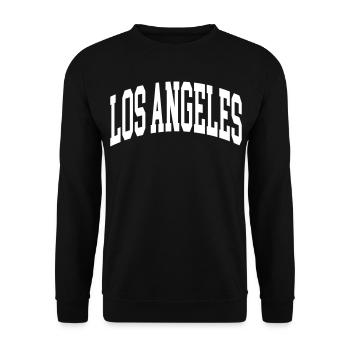 Los Angeles - Unisex Sweatshirt - black - Front - Alina (178cm) & Michal (187cm)